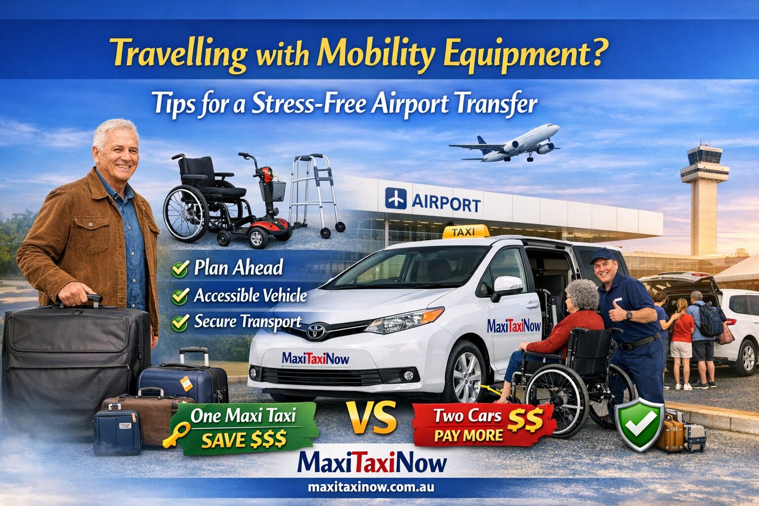 Travelling with Mobility Equipment? Tips for a Stress-Free Airport Transfer