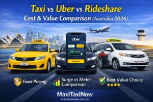 taxi vs uber australia